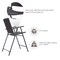 Costway 4 PCS Folding Rattan Wicker Bar Stool Chair Indoor &Outdoor Furniture Brown